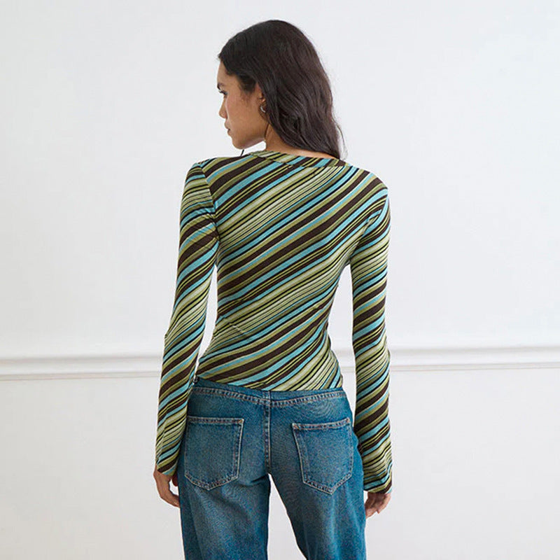 Summer New Sexy Trendy Cool Deep-V Neck Long Sleeves