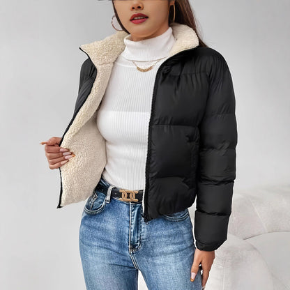 Womens Casual Solid-color Jacket