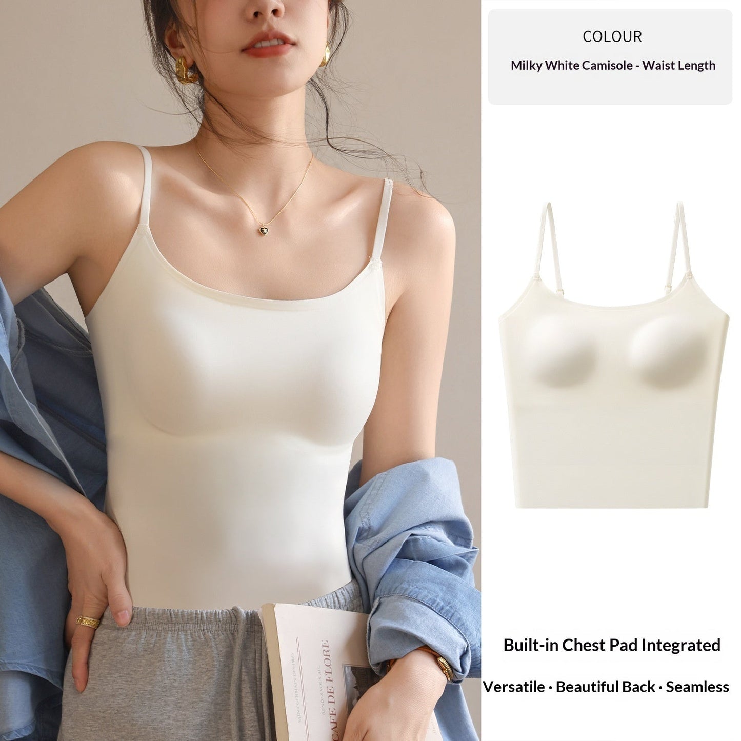 Flawless Liquid Foundation Womens Underwear Skin-tone Vest