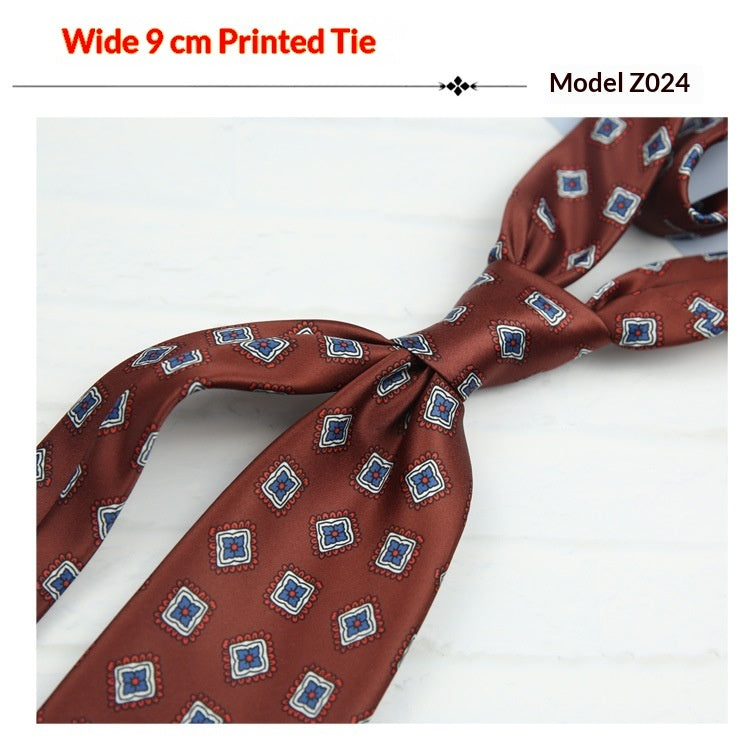 Printed Casual Patterned Vintage Tie