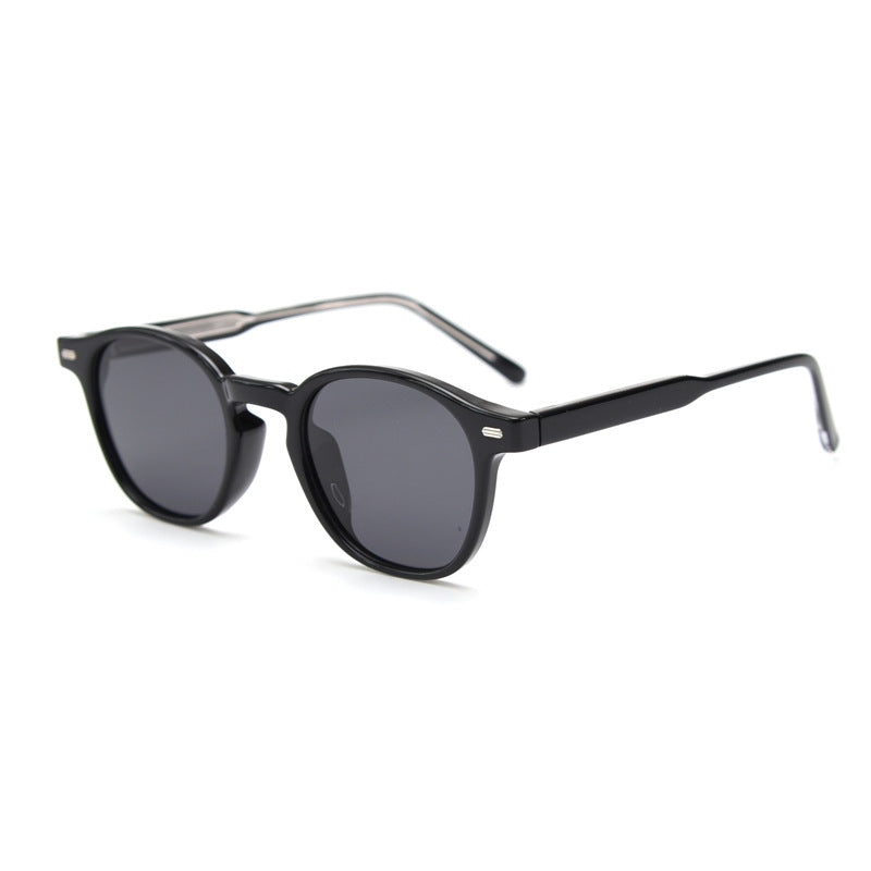 Retro Colorful Polarized Sunglasses With A Thin Frame