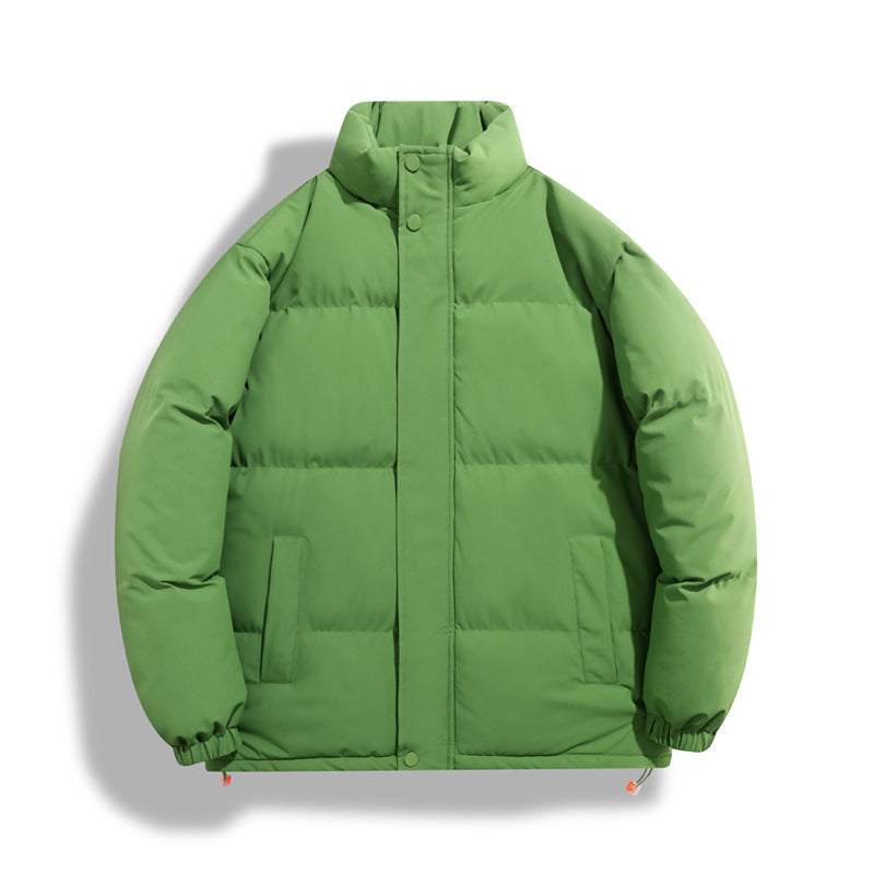 Solid-color Womens Windproof And Warm Jacket