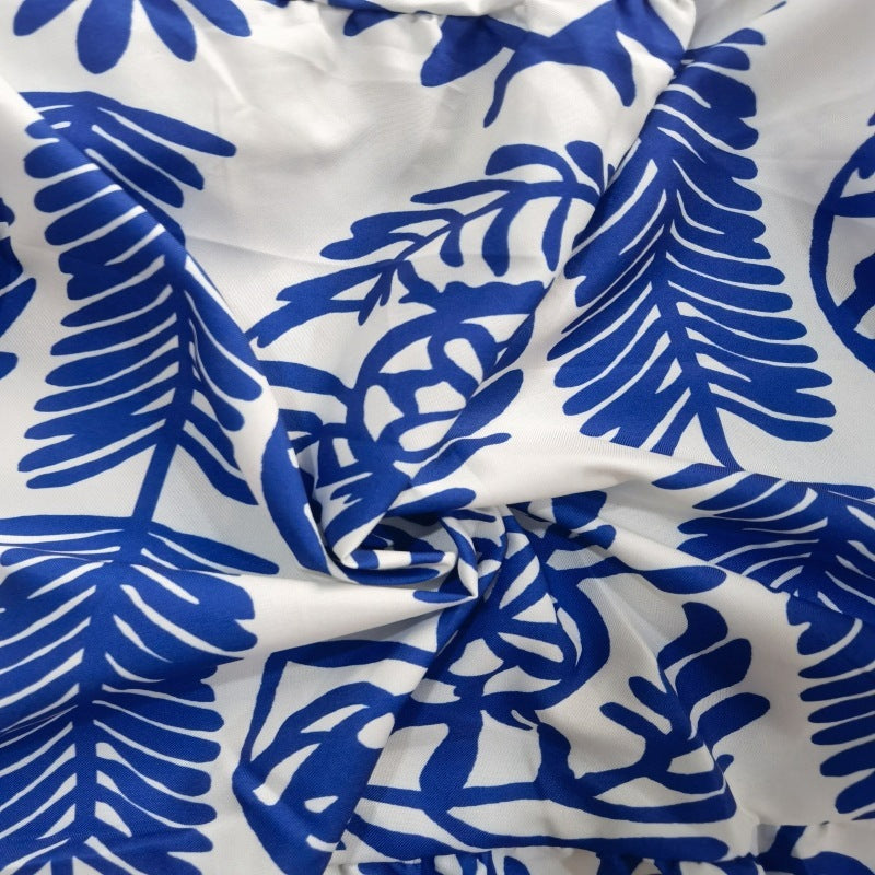 Women's Fashion Elegant Floral V-neck Plus Size Dress