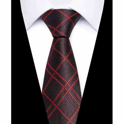 Usiness Striped Hand-stitched Polyester Tie