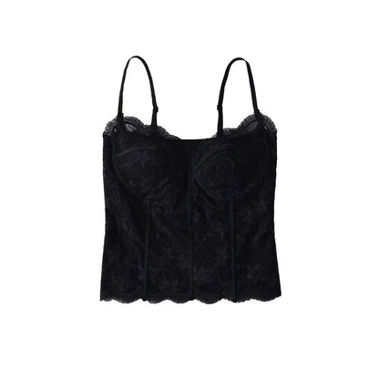 Womens Slim-fit Camisole With Built-in Padding Sheer And Alluring Base Top