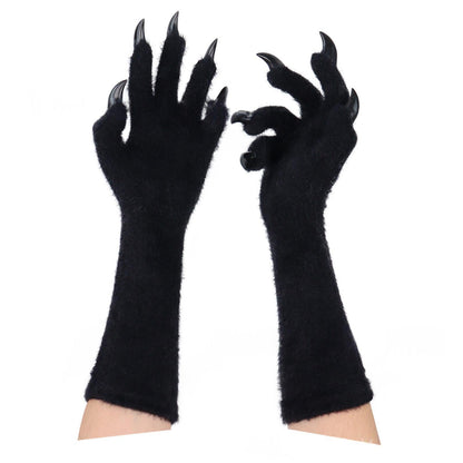 Halloween Silicone Meat Mat Long Gloves