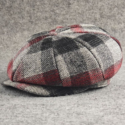 European American Style Pattern Octagonal Cap