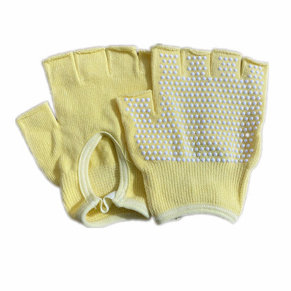Non-slip Aerial Yoga Cotton Breathable Half-finger Gloves