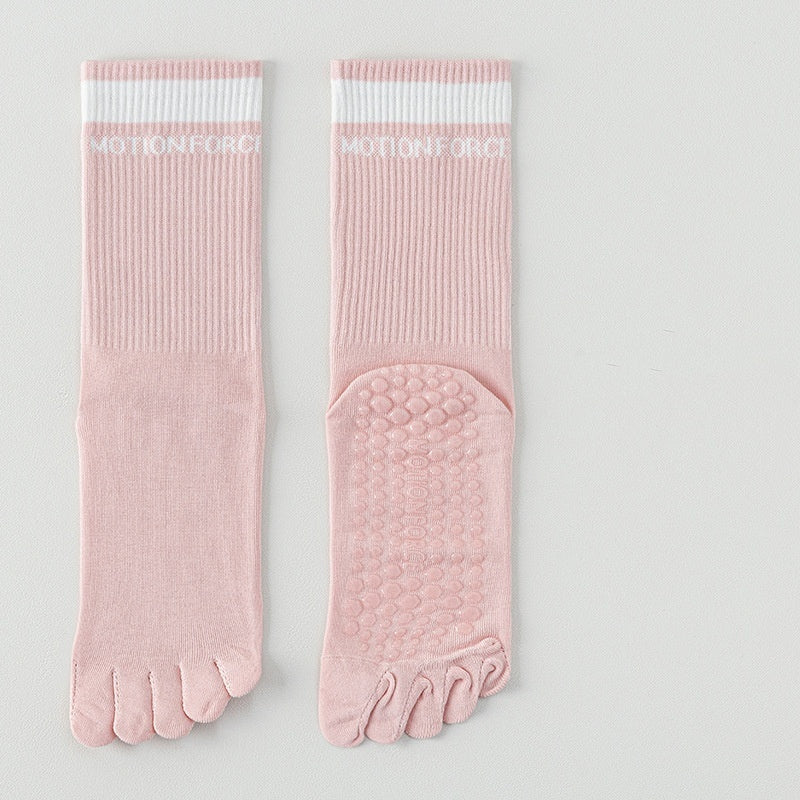 SpringSummer Five-Finger Socks For Yoga And Pilates In Bright Colors For Women
