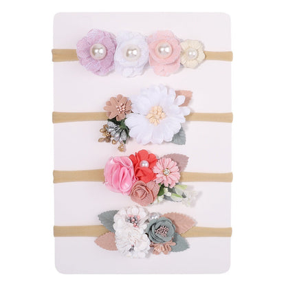 Nylon Fine Hair Band Girls' Headdress Flower