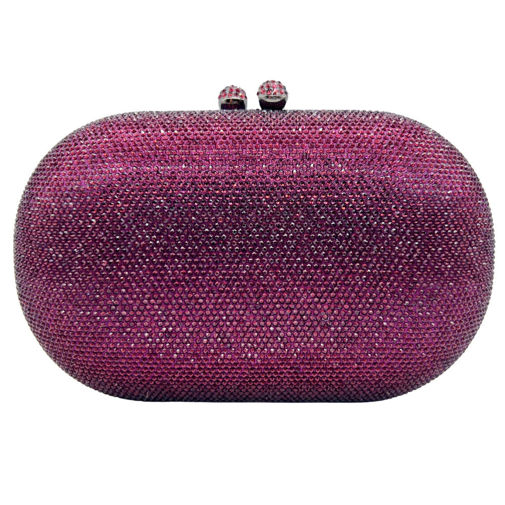 Hot-studded Evening Clutch With A Chain Strap For Banquets