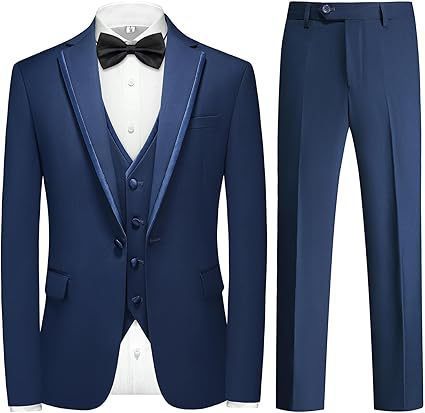 Men's Suit Set Green Fruit Collar Stage Suit Dress Host Performance Bridegroom Best Man Three-piece Suit
