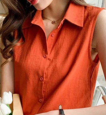 Womens Loose Western-style Bottoming Vest Top