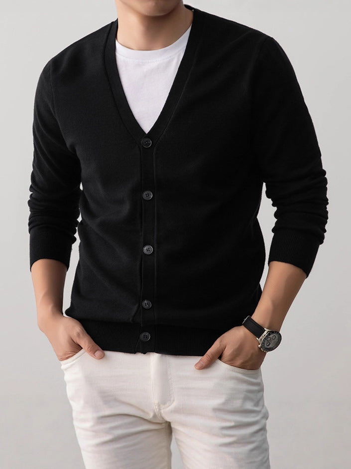 Korean-style Loose-fit Knit Sweater Coat