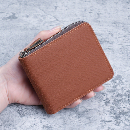 Minimalist Bi-fold Wallet Mens Short Wallet