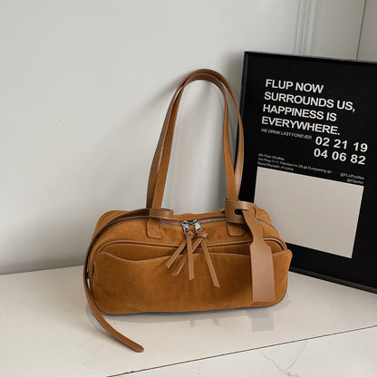 Womens Simple Bowling Handbag Shoulder Bag