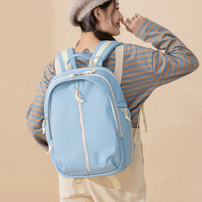 Backpack Casual Girls Schoolbag Versatile Simple Korean Backpack