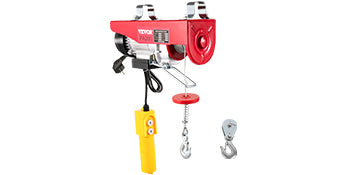 Electric Hoist Winch with Remote Control - Effortless Cable Lifting for Boats, Cars, Scaffolding, and More in Garages and Warehouses