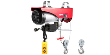 Electric Hoist Winch with Remote Control - Effortless Cable Lifting for Boats, Cars, Scaffolding, and More in Garages and Warehouses