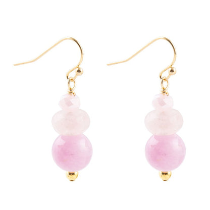 Lilac Jade Drop Earrings
