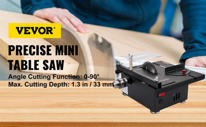 Mini Desktop Table Saw Kit - Adjustable Circular Cutter for DIY Crafting