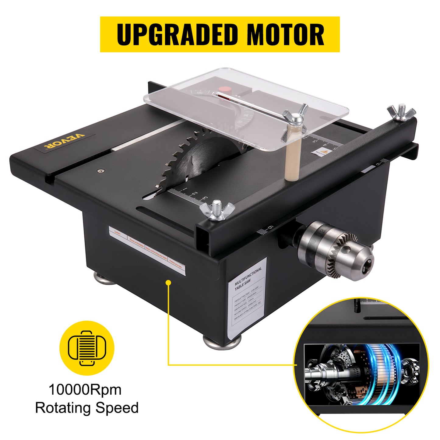 Mini Desktop Table Saw Kit - Adjustable Circular Cutter for DIY Crafting