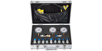 Hydraulic Gauge Test Kit: 0-60Mpa Precision Measurement Tools in a Portable Case - Optimized for Superior Excavator Performance