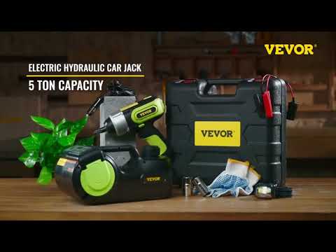 Car Repair Power Kit: 5 Ton Electric Car Jack with Impact Wrench, LED Light, and Hydraulic Lifting – Your All-in-One Solution for Effortless Tire Maintenance!