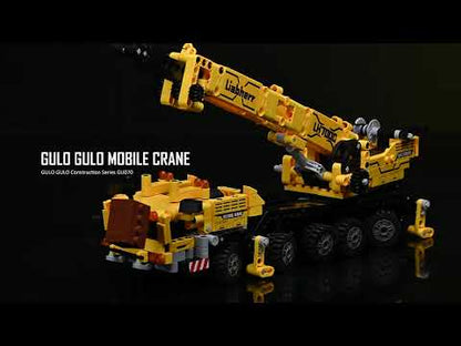 City Technician Construction Engineering Mobile Crane Vehicle Bricks Set Building Blocks Creative Kids Toys For Children Gifts