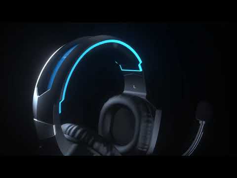 LED Wired Gaming Headset with Built-in Microphone - Over-Ear Gamer Headphones with Surround Sound - Compatible with PC, Computer, Laptop, PS4, PS5, Xbox, and Nintendo Switch