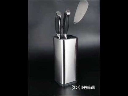 Stainless Steel Knife Holder for Kitchen Knife Set - Organize Your Cooking Utensils with Style and Functionality