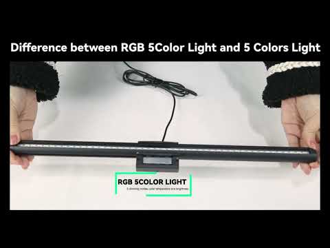 Desk Lamps: RGB LED Monitor Lights Bar with Stepless Dimmable Feature - Screen Hanging Light for Computer Screen Backlight in Home Office Study