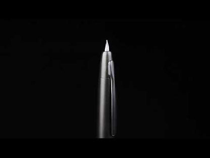 New MAJOHN A1 Press Fountain Pen Retractable Extra Fine Nib 0.4mm Metal Matte Black Ink Pen with Converter for Writing