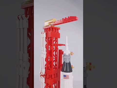 Space Exploration Building Blocks Toy Set - Build Your Own Saturn V Rocket, Space Station, and Shuttle Launch Model for Kids