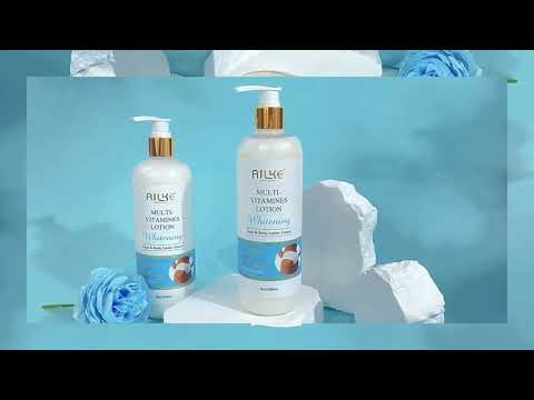 AILKE Multi-Vitamin Whitening Body Lotion | Daily Moisturizer Cream with Vitamins A, E, B3, B5 | Enhance Skin Radiance, Even Skin Tone