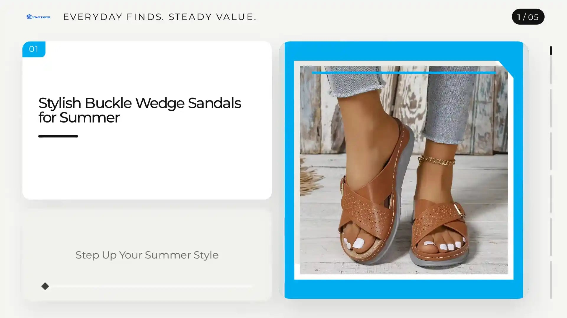 Stylish Buckle Wedge Sandals for Summer by@Outfy