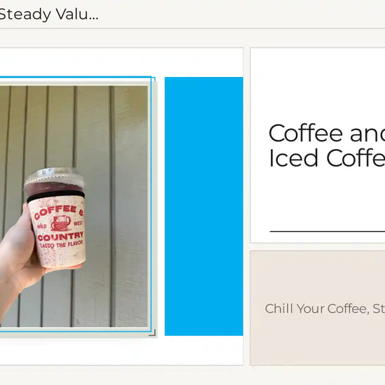 Coffee and Country Iced Coffee Koozie by@Outfy
