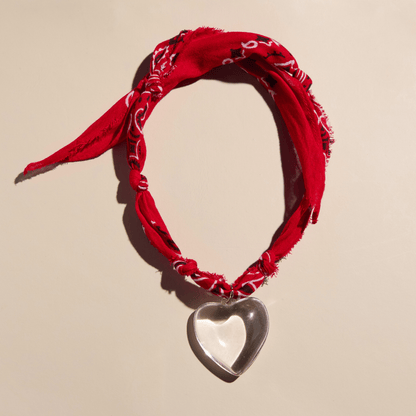 Red Bandana Charm Necklace