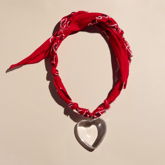 Red Bandana Charm Necklace