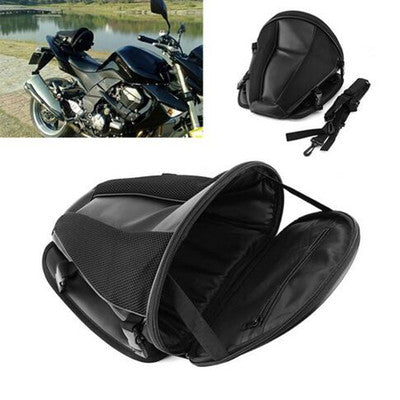1X Motorcycle Tail Bag Back Seat Storage Backpack Carry Hand Shoulder Waterproof