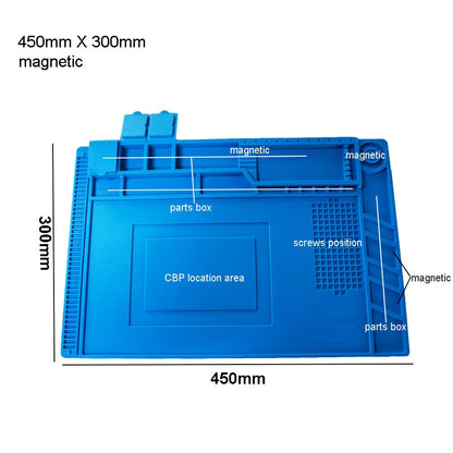 ESD Heat Insulation Working Mat Soldering Station Iron Phone Computer Repair Mat Magnetic Heat-resistant BGA  Insulator Platform