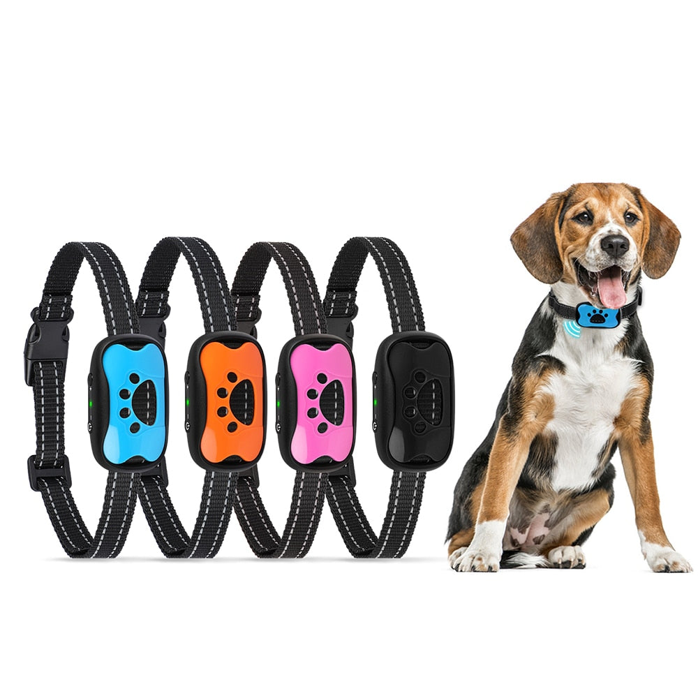 MASBRILL Dog Anti Barking Device Electric Ultrasonic Dogs Training Collar Dog Stop Barking Vibration Anti Bark Collar Large Dog