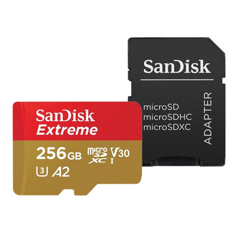 SanDisk Extreme Micro SD Card 64GB Micro SD 128GB 32GB Flash Memory Card SD 256GB U3 4K V30 400GB MicroSD 512GB 1TB TF Cards