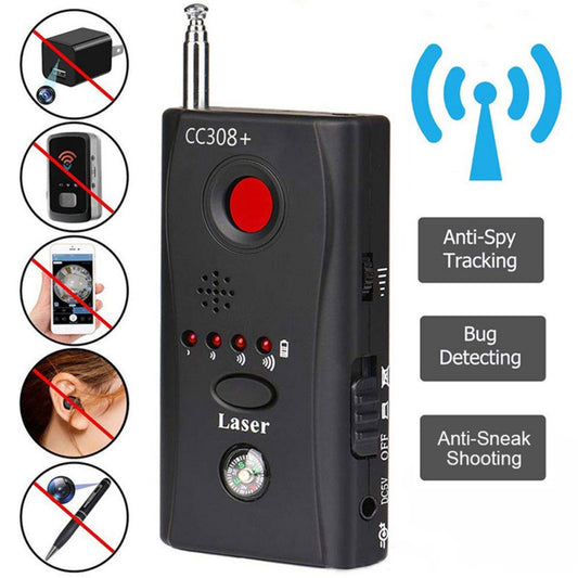 Wireless Camera Lens Signal Detector CC308+ Radio Wave Signal Detect Camera Full-range WiFi RF Tracker GSM Devices Finder
