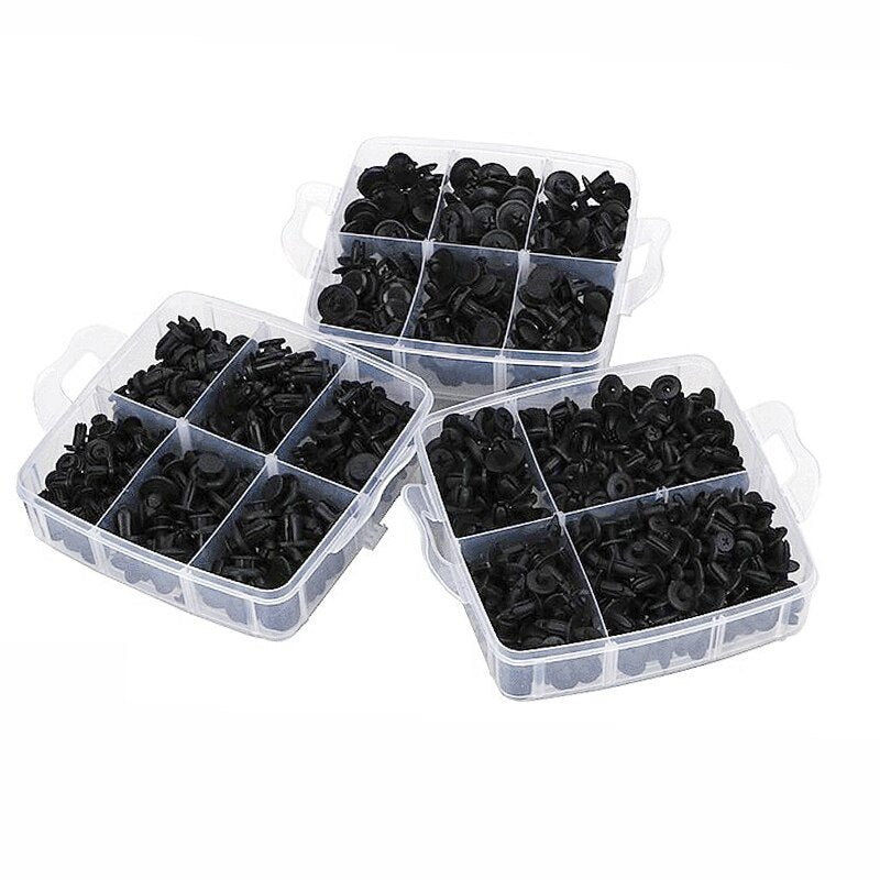 620pcs/box Auto Fastener Clip Mixed Car Body Push Retainer Pin Rivet Bumper Door Trim Panel Retainer Fastener Kit