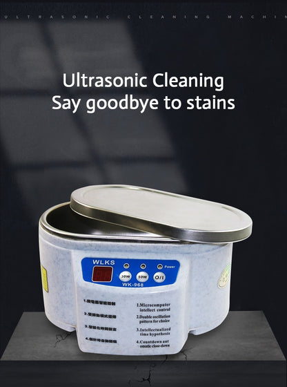 Ultrasonic Cleaner 30/50W Sonicator Bath 40Khz Degas for Watches Contact Lens Glasses Denture Teeth Electric Makeup Razor