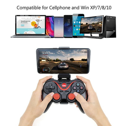 Terios T3 X3 Wireless Joystick Gamepad PC Game Controller Support Bluetooth BT3.0 Joystick For Mobile Phone Tablet TV Box Holder