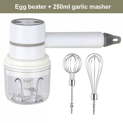 Wireless Portable Electric Food Mixer Hand Blender 3 Speeds High Power Dough Blender Egg Beater Baking Hand Mixer Kitchen Tools