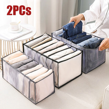 2/3PCs Underwear Drawer Organizer Storage Box Foldable Closet Organizers Drawer Divider Storage Boxes for Underpants Socks Bra