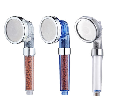 ZhangJi 3 Modes Bath Shower Adjustable Jetting Shower Head High-Pressure Saving Water Bathroom Anion Filter Shower SPA Nozzle